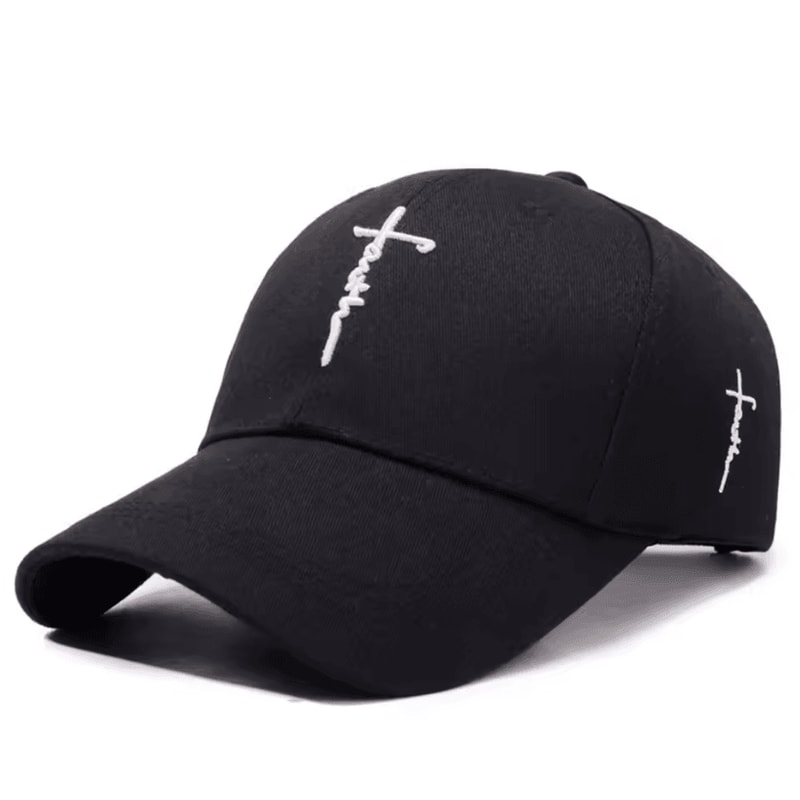 Adjustable Embroidery Baseball Cap English Cross Adjustable Casual Hat For Men Women And Youth 1