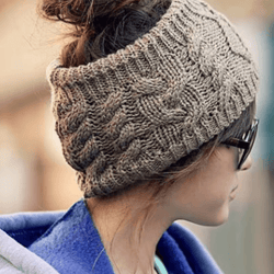 one size warm winter skullies beanie solid color knit wool hat fashion snow cap for women