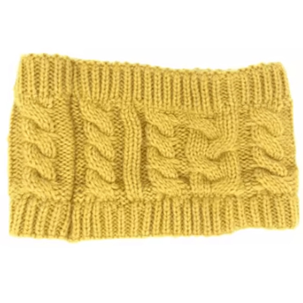 One Size Warm Winter Skullies Beanie Solid Color Knit Wool Hat Fashion Snow Cap For Women 10