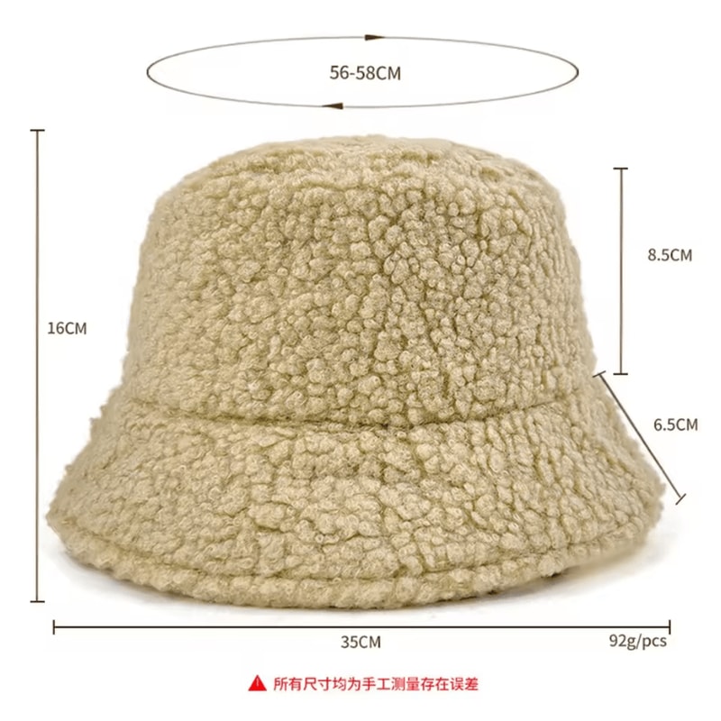 Unisex Graffiti Bucket Hat Warm Outdoor Lamb Wool Cap For Fishing And Winter 1