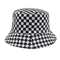 Black And White Checkered Fisherman Hat Unisex Hip Hop Street Graffiti Skateboard Cap 0