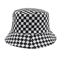 Black And White Checkered Fisherman Hat Unisex Hip Hop Street Graffiti Skateboard Cap 2