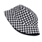 Black And White Checkered Fisherman Hat Unisex Hip Hop Street Graffiti Skateboard Cap 3