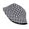 Black And White Checkered Fisherman Hat Unisex Hip Hop Street Graffiti Skateboard Cap 3