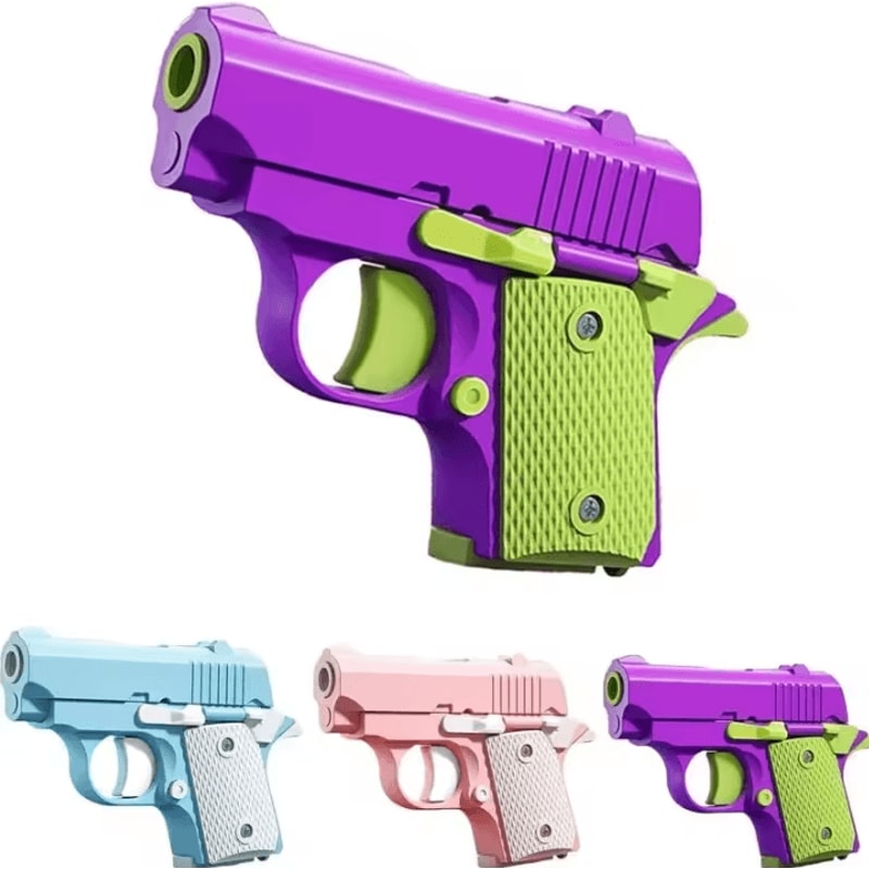 Mini 3D Gravity Printed Toy Pistol Model Fun StressRelief Gift For Kids And Adults 0