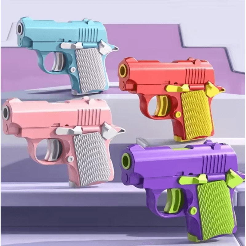 Mini 3D Gravity Printed Toy Pistol Model Fun StressRelief Gift For Kids And Adults 2