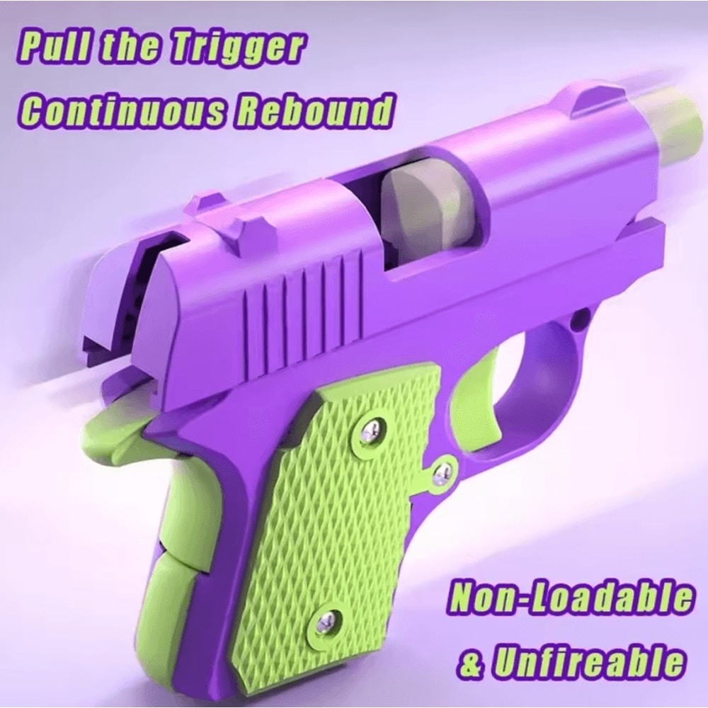 Mini 3D Gravity Printed Toy Pistol Model Fun StressRelief Gift For Kids And Adults 3