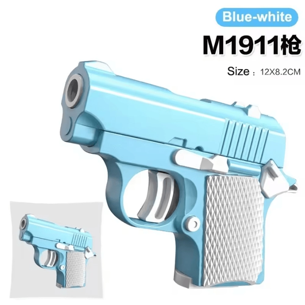 Mini 3D Gravity Printed Toy Pistol Model Fun StressRelief Gift For Kids And Adults 6