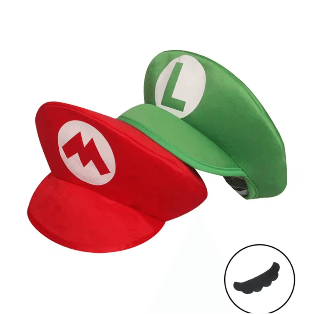 Mario Bros Luigi Animation Cosplay Baseball Cap Unisex Halloween Costume Party Gift 0