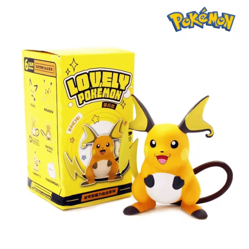 Pokemon Pokemon Action Figures Kawaii Pikachu Pichu Togedemaru Alola Raichu Mimikyu Anime Figures T 8