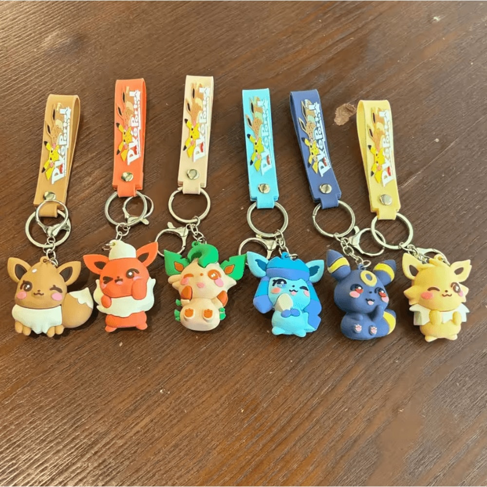 Pokemon Pokemon Keychain Cute Cartoon PVC Bag Charm Accessory For School Bag And Car Small Gift For 14