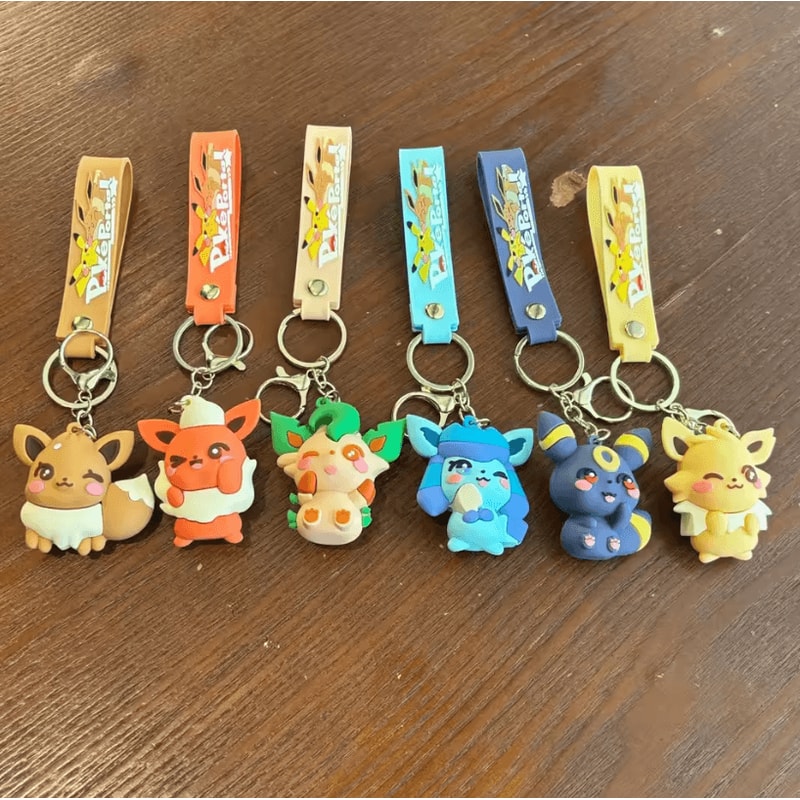 Pokemon Pokemon Keychain Cute Cartoon PVC Bag Charm Accessory For School Bag And Car Small Gift For 9