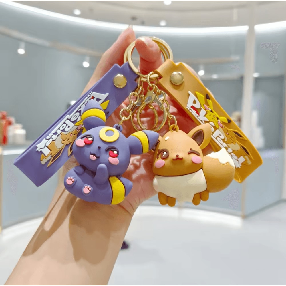 Pokemon Pokemon Keychain Cute Cartoon PVC Bag Charm Accessory For School Bag And Car Small Gift For 11