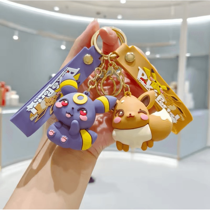 Pokemon Pokemon Keychain Cute Cartoon PVC Bag Charm Accessory For School Bag And Car Small Gift For 11