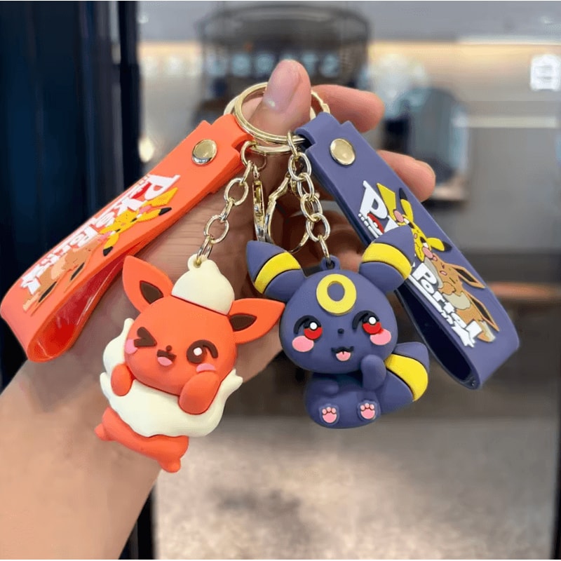 Pokemon Pokemon Keychain Cute Cartoon PVC Bag Charm Accessory For School Bag And Car Small Gift For 13