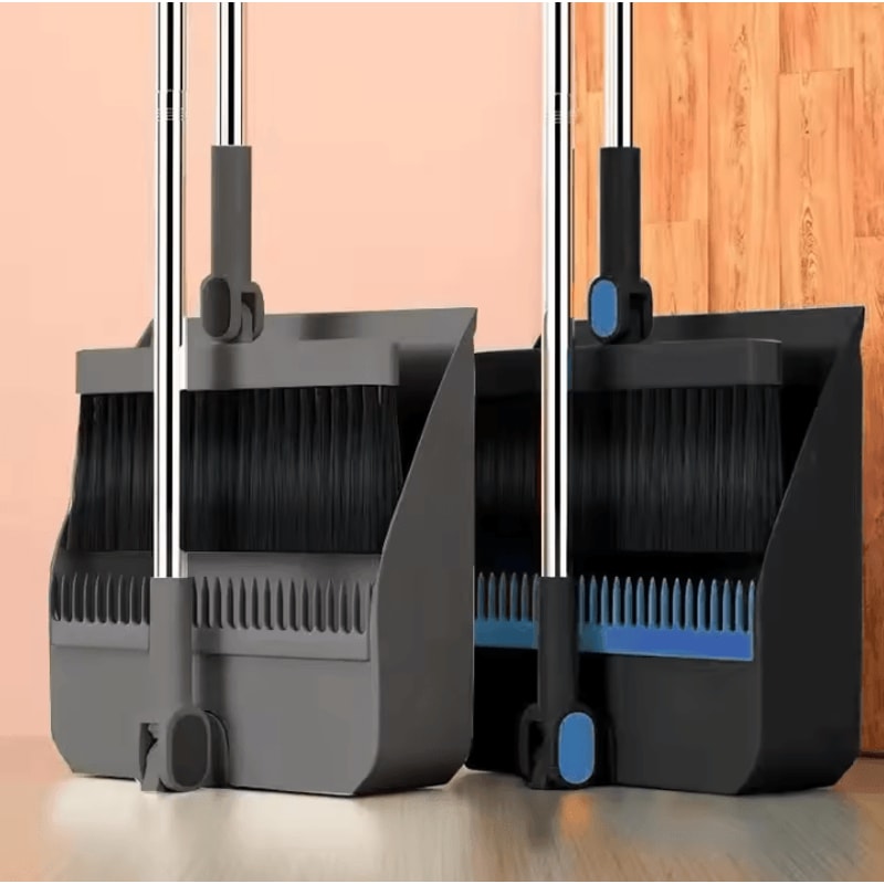 Household Broom And Dustpan Set With Foldable Dustpan And Individual Sweep Brush For Easy Home Clea 2