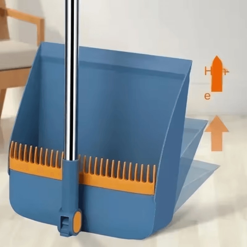 Household Broom And Dustpan Set With Foldable Dustpan And Individual Sweep Brush For Easy Home Clea 6