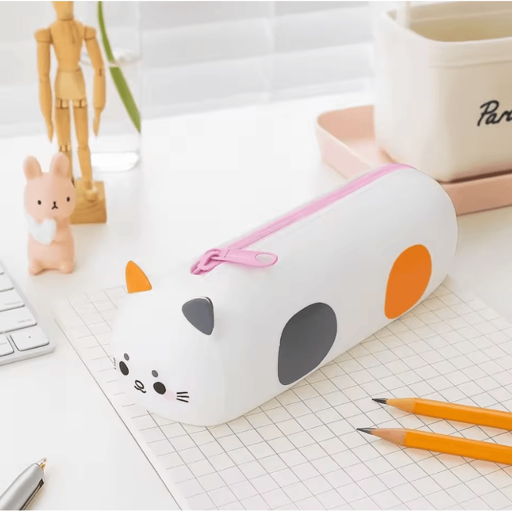 Large Capacity Cartoon Stationery Bag Soft Portable Pencil Case For School And Daily Use 1