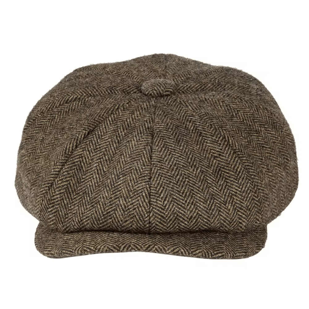 Wool Tweed Newsboy Cap Tweed Newsboy Cap British Gatsby Retro Driver Flat Cap For Men 2