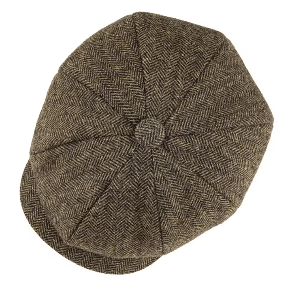 Wool Tweed Newsboy Cap Tweed Newsboy Cap British Gatsby Retro Driver Flat Cap For Men 3