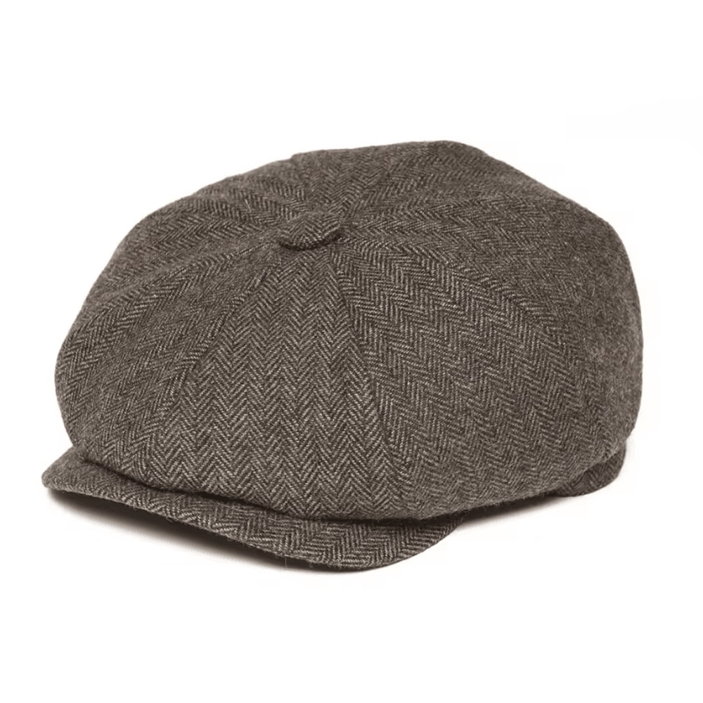 Wool Tweed Newsboy Cap Tweed Newsboy Cap British Gatsby Retro Driver Flat Cap For Men 5