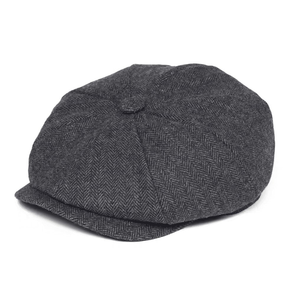 Wool Tweed Newsboy Cap Tweed Newsboy Cap British Gatsby Retro Driver Flat Cap For Men 8
