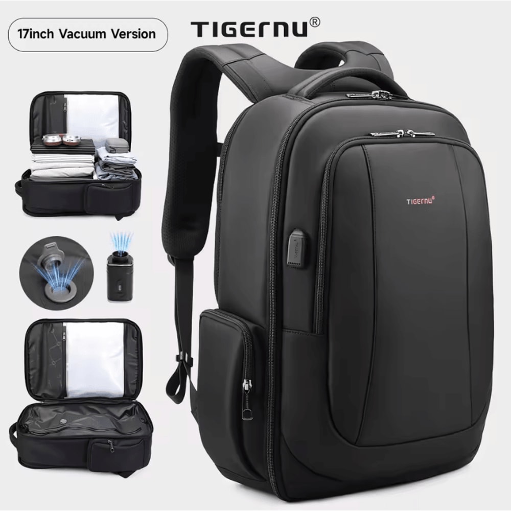 Tigernu Large Capacity Laptop Backpack For Men With Vacuum Compression Design 14 1561 73 Inch Scho 13