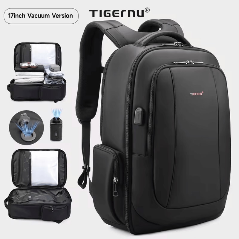 Tigernu Large Capacity Laptop Backpack For Men With Vacuum Compression Design 14 1561 73 Inch Scho 13