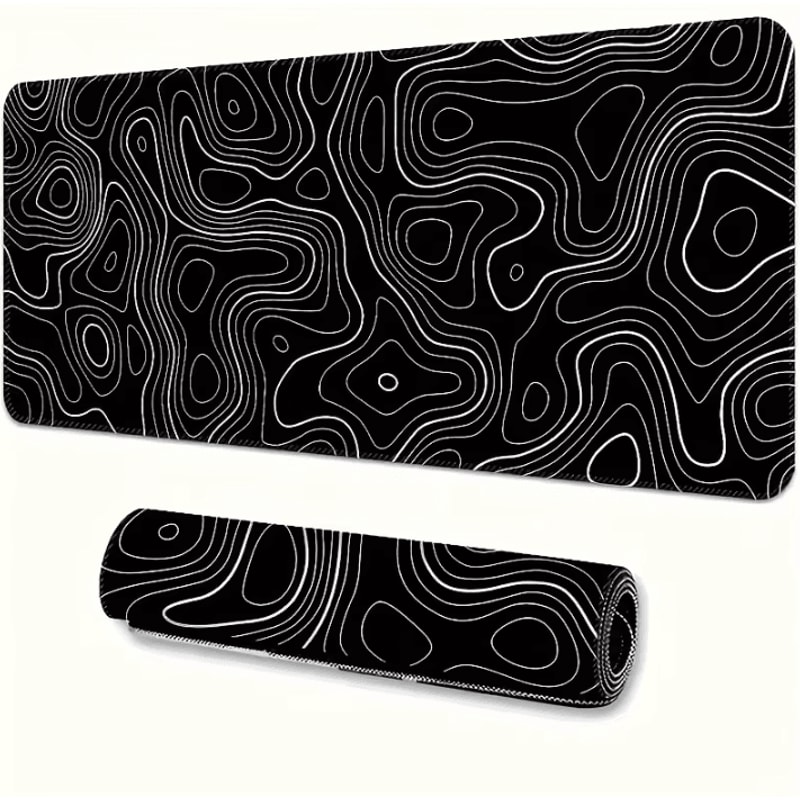 Large Extended Gaming Mouse Pad With Stitched Edges And NonSlip Rubber Base For Desk 0