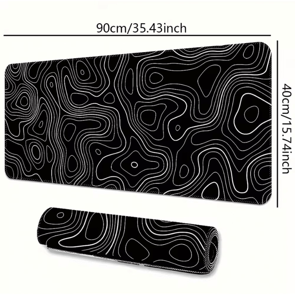 Large Extended Gaming Mouse Pad With Stitched Edges And NonSlip Rubber Base For Desk 10