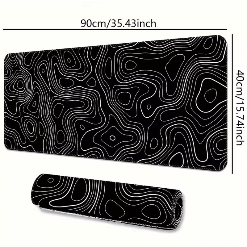 Large Extended Gaming Mouse Pad With Stitched Edges And NonSlip Rubber Base For Desk 10