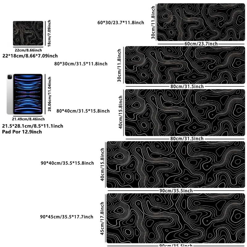 Large Extended Gaming Mouse Pad With Stitched Edges And NonSlip Rubber Base For Desk 5