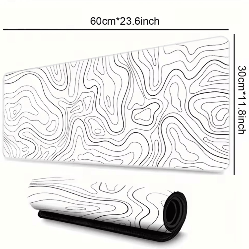 Extended Desk Mouse Pad With Stitched Edges And Non Slip Rubber Base For Desk And Gaming 6