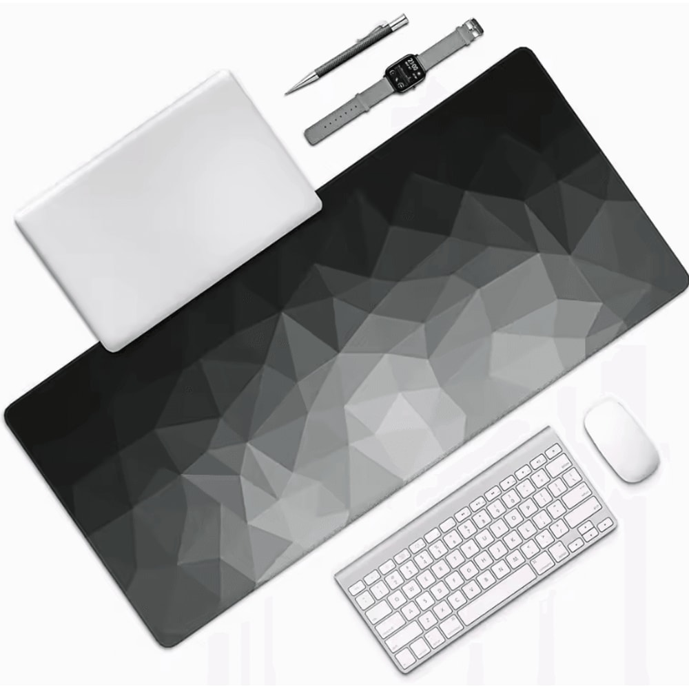 Thick Extended Mouse Pad For Desk With Stitched Edges And NonSlip Rubber Base 0