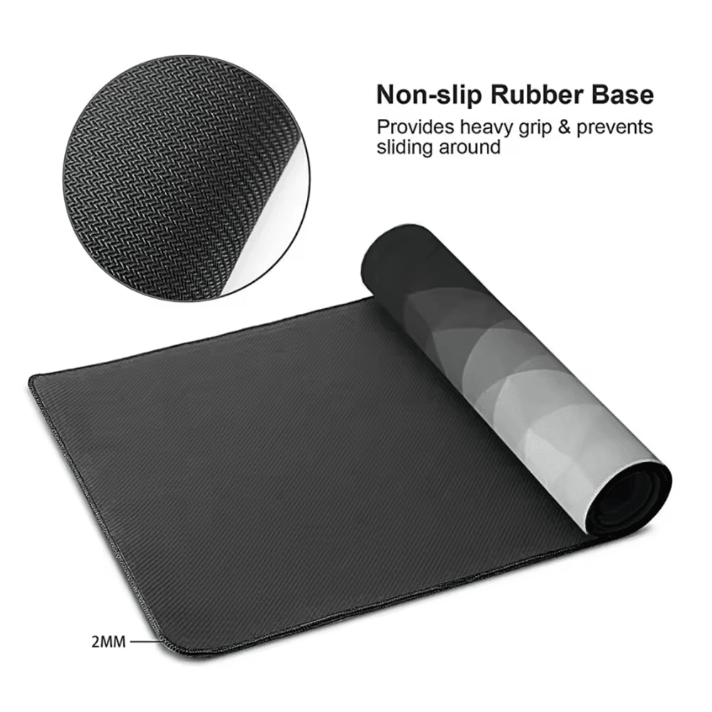 Thick Extended Mouse Pad For Desk With Stitched Edges And NonSlip Rubber Base 4