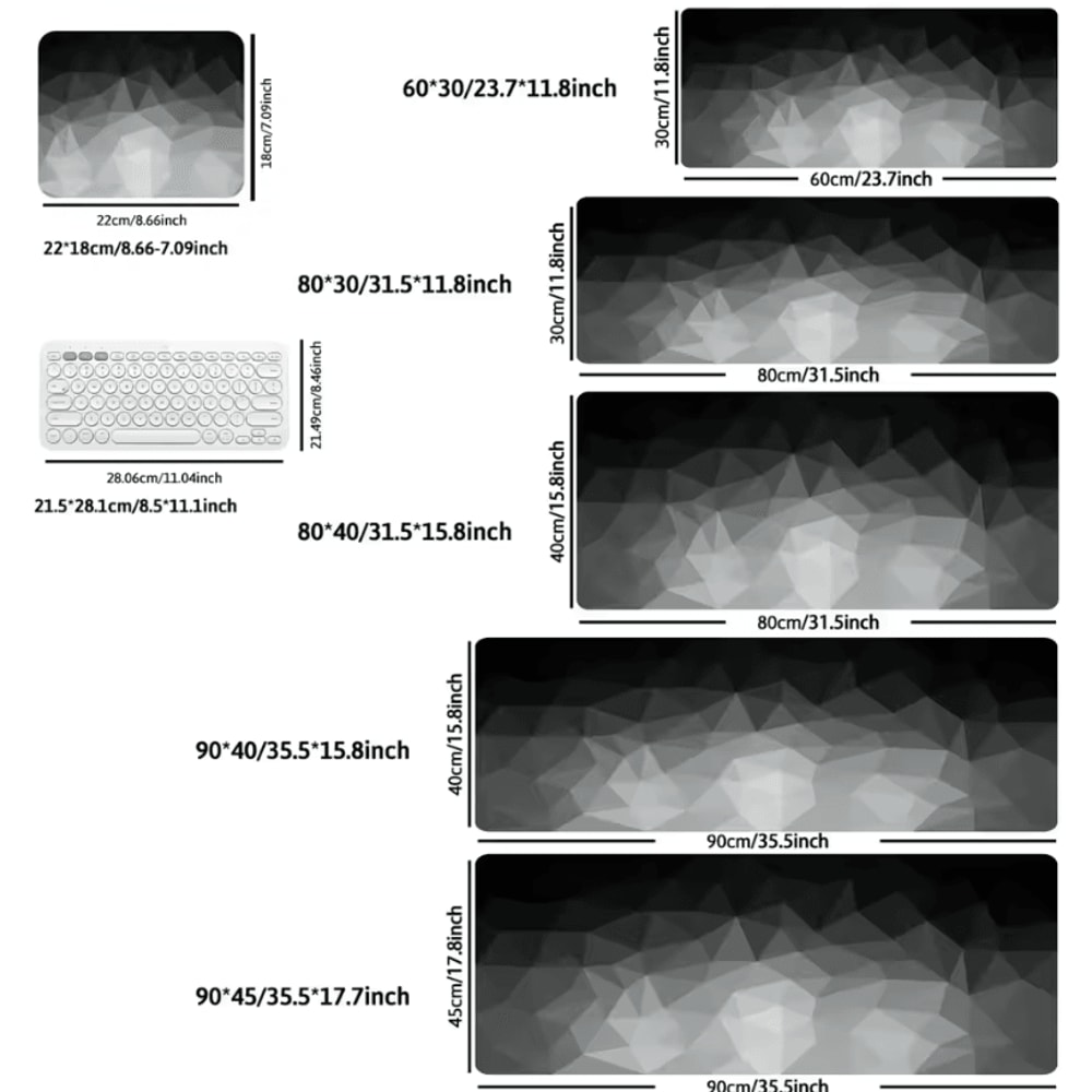 Thick Extended Mouse Pad For Desk With Stitched Edges And NonSlip Rubber Base 5