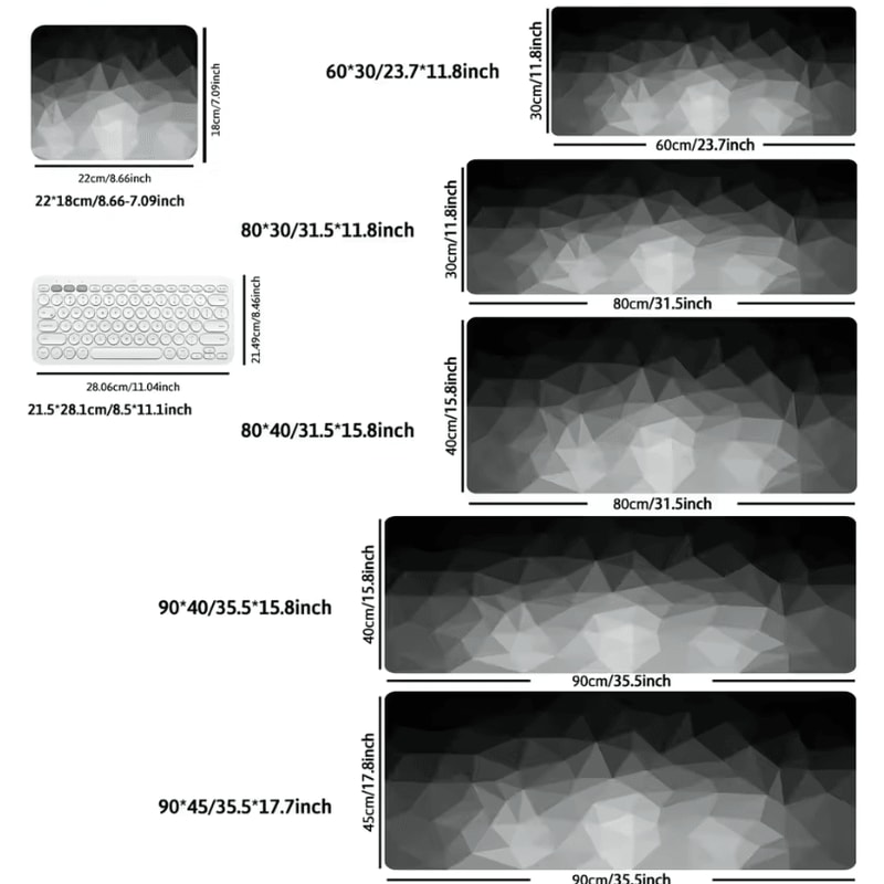 Thick Extended Mouse Pad For Desk With Stitched Edges And NonSlip Rubber Base 5