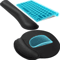 2Piece Keyboard And Mouse Wrist Rest Set With Silky Gel Memory Foam For Ergonomic Comfort 0