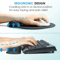 2Piece Keyboard And Mouse Wrist Rest Set With Silky Gel Memory Foam For Ergonomic Comfort 1