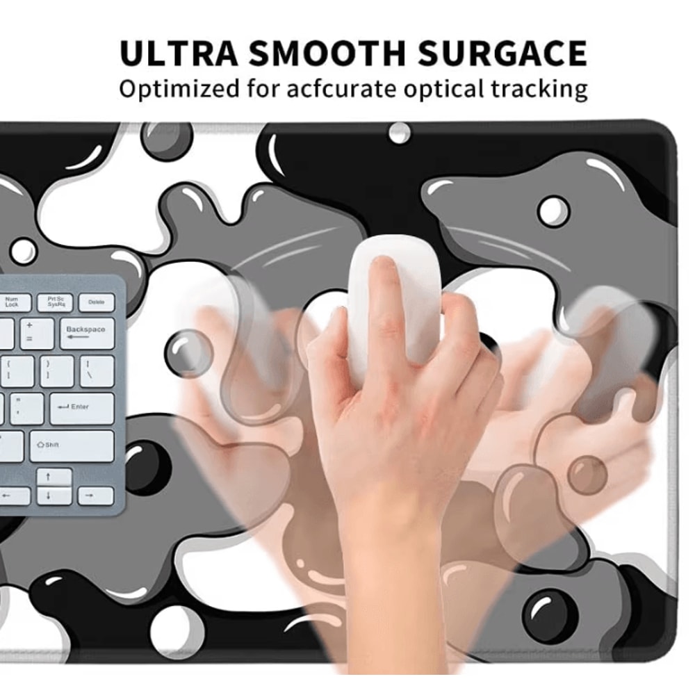 Large Extended Mouse Pad With Stitched Edges And NonSlip Rubber Base For Desk 3