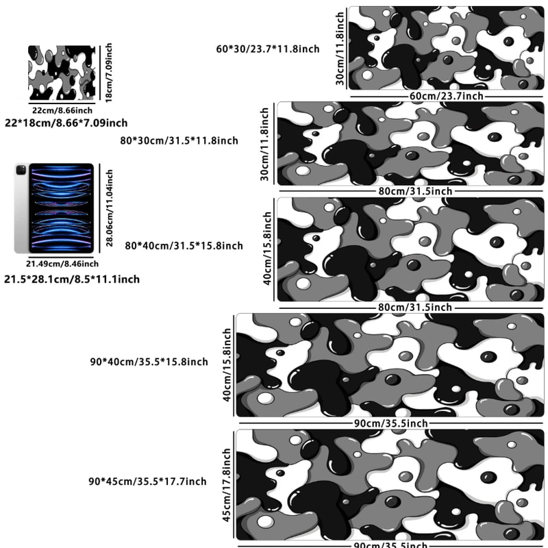 Large Extended Mouse Pad With Stitched Edges And NonSlip Rubber Base For Desk 5