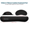 2Pcs Keyboard And Mouse Wrist Rest Set With Silky Gel Memory Foam For Ergonomic Comfort 5