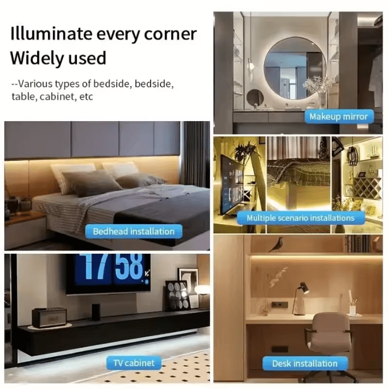 LED COB Light Strip With Touch Dimmer USB Flexible Diode Tape For Indoor Backlight And Wall Decor 3