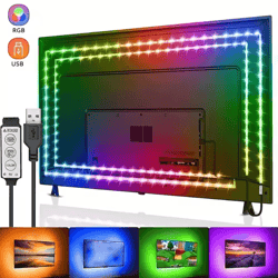 1meter usb led strip lights 5v 5050 rgb room lighting tape for gamer and decorative ambient lighting