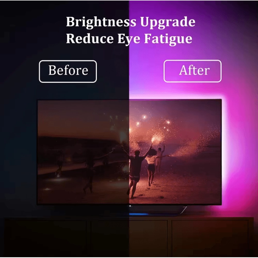 1Meter USB LED Strip Lights 5V 5050 RGB Room Lighting Tape For Gamer And Decorative Ambient Lightin 2