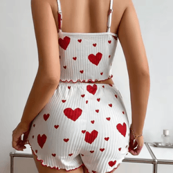 breathable womens pajamas shorts and tank top set for sleep and loungewear