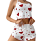 Breathable Womens Pajamas Shorts And Tank Top Set For Sleep And Loungewear 6