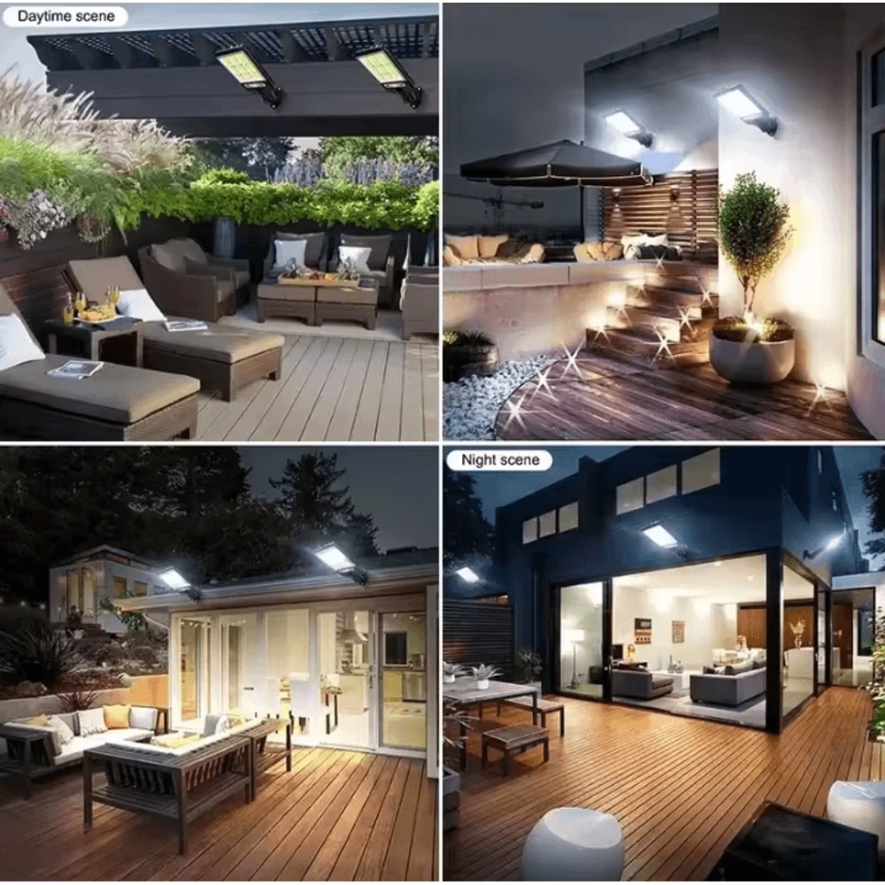 Solar Garden Wall Light Outdoor LED Lamps Waterproof Sunlight Powered Lighting For Yard Patio And O 4