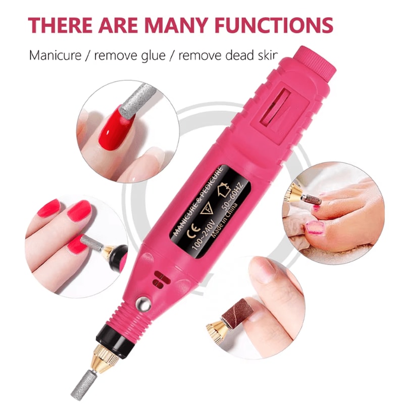 Electric Nail Drill Machine Kit For Professional Manicure And Pedicure Grinding Tool 3