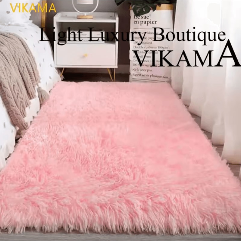 Luxury Silk Wool Rug NonSlip Washable Soft Mat For Living Room Bedroom And Sofa 0